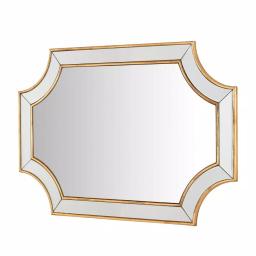 Home Decorators Collection Ornate Gold Beveled Glass Classic Accent Mirror, 35.43 in. x 23.62 in. thumbnail 6