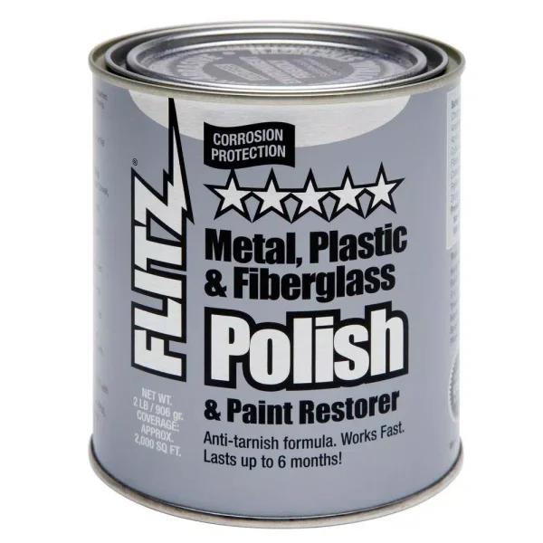 Flitz Metal, Plastic and Fiberglass Polish Paste - 2 lb. Can