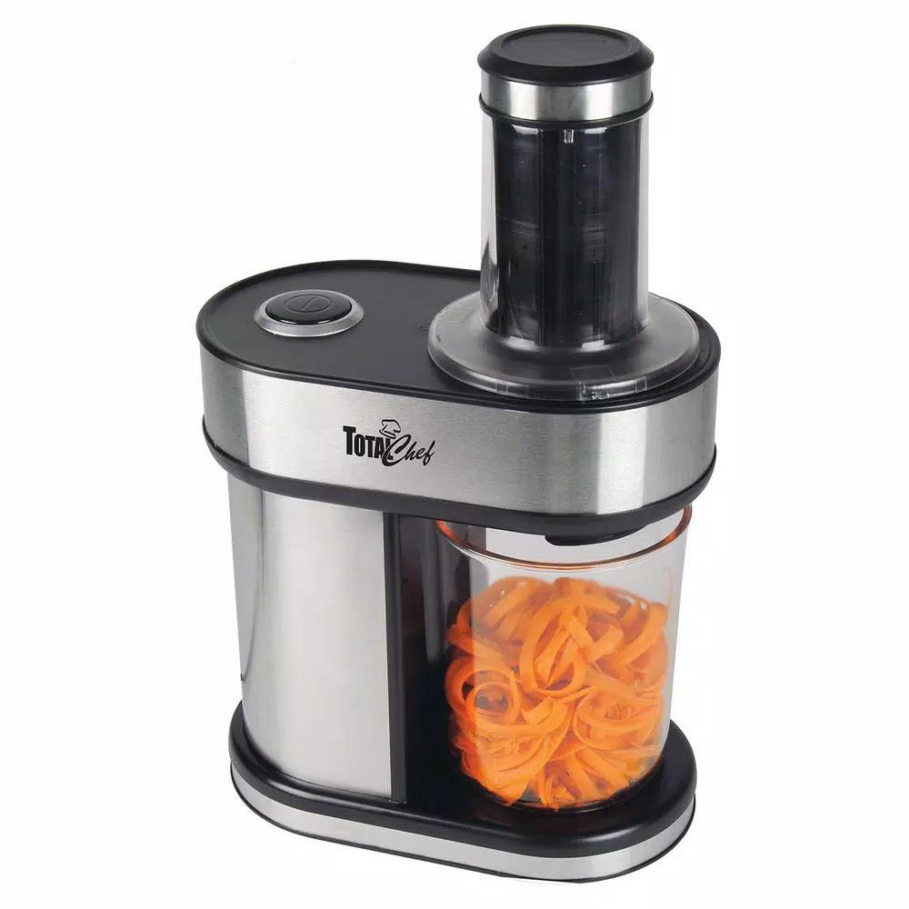 Total Chef Electric Vegetable Spiralizer with 3 Interchangeable Blades