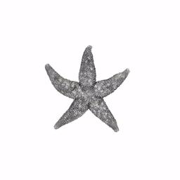 IMAX Magali Silver Starfish Wall Decor Set of 3 - Distressed Gray Polystone Sculptures thumbnail 5