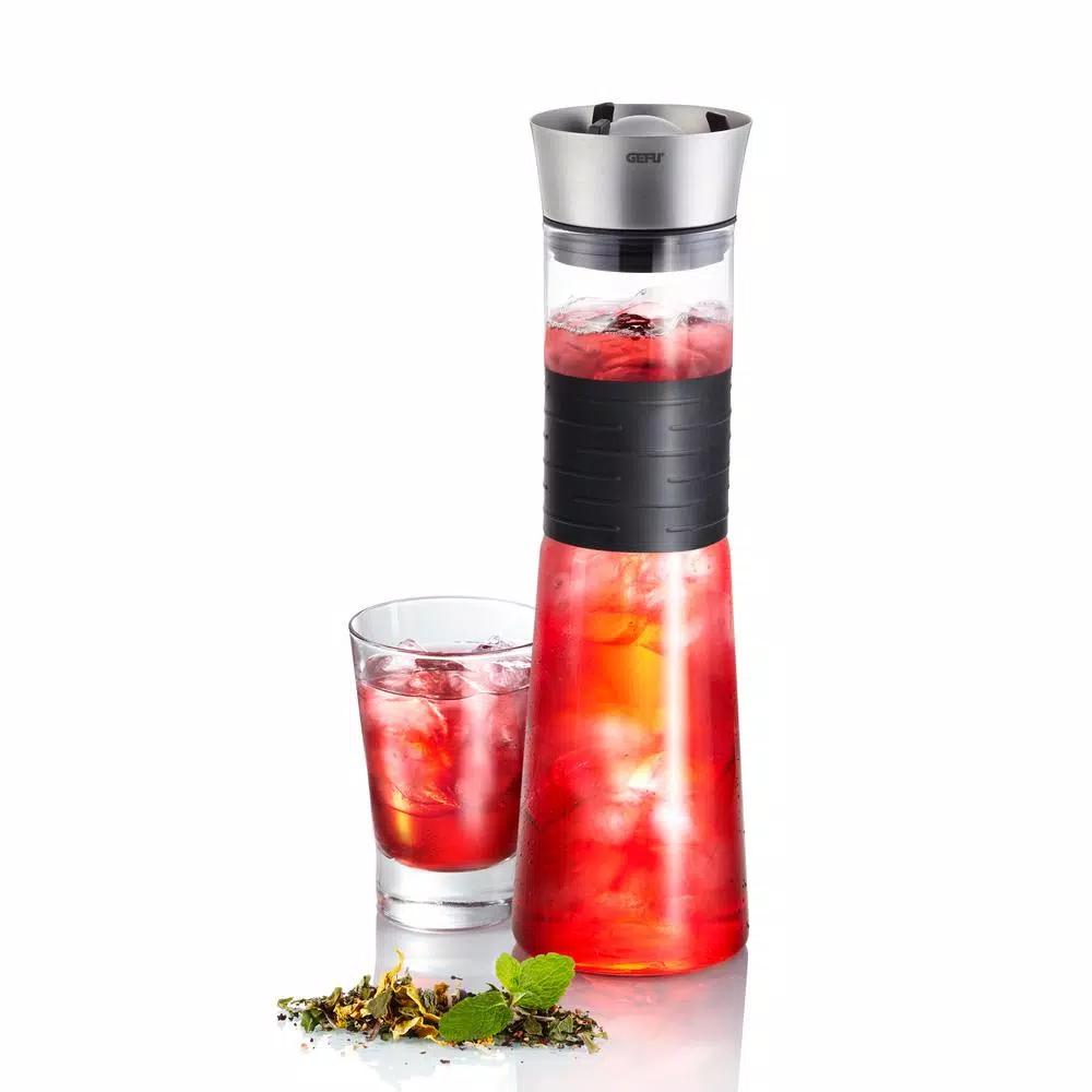GEFU Borosilicate Glass Carafe with Innovative Ball Stopper - 1L