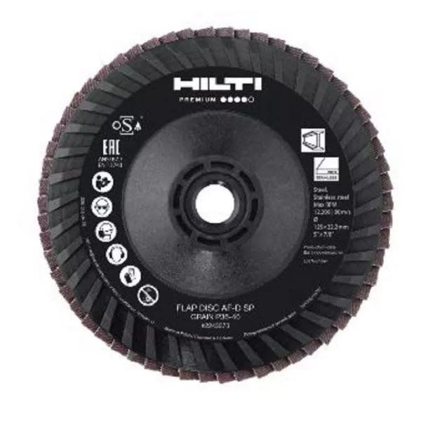 Hilti 5 in. Type 29 Flap Disc Premium SP 36-40 Grit 5/8-11 in. Arbor (10-Pack)