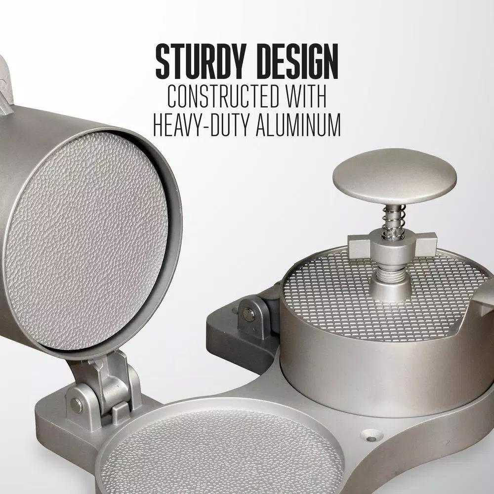 Weston Double Hamburger Press - Adjustable Aluminum Burger & Patty Maker