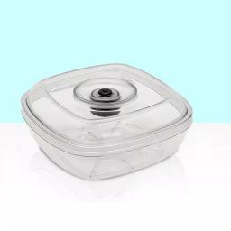 NutriChef 1L Vacuum Sealer Food Storage Container, White Air Sealing Canister Accessory thumbnail 2
