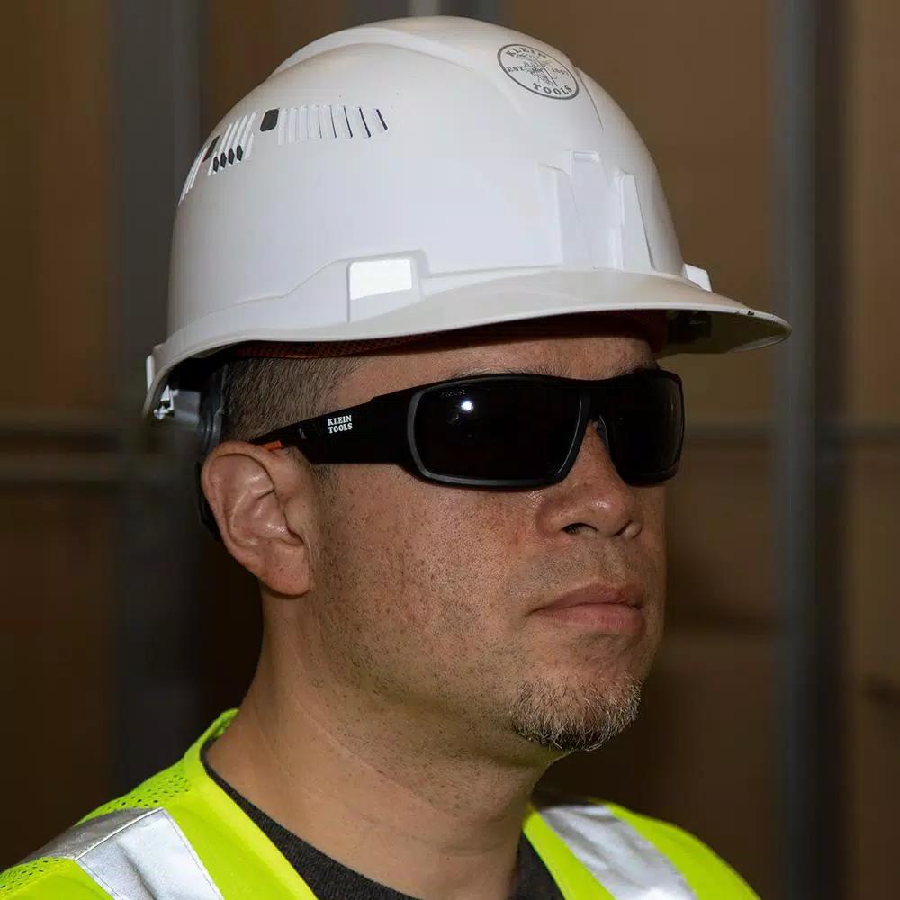 Klein Tools Professional Safety Glasses, Gray Tinted Lens, Full Frame, Impact Resistant