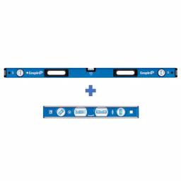 Empire 2-Piece Magnetic Box Level Set, 48 in. and 12 in. Aluminum Levels thumbnail 1