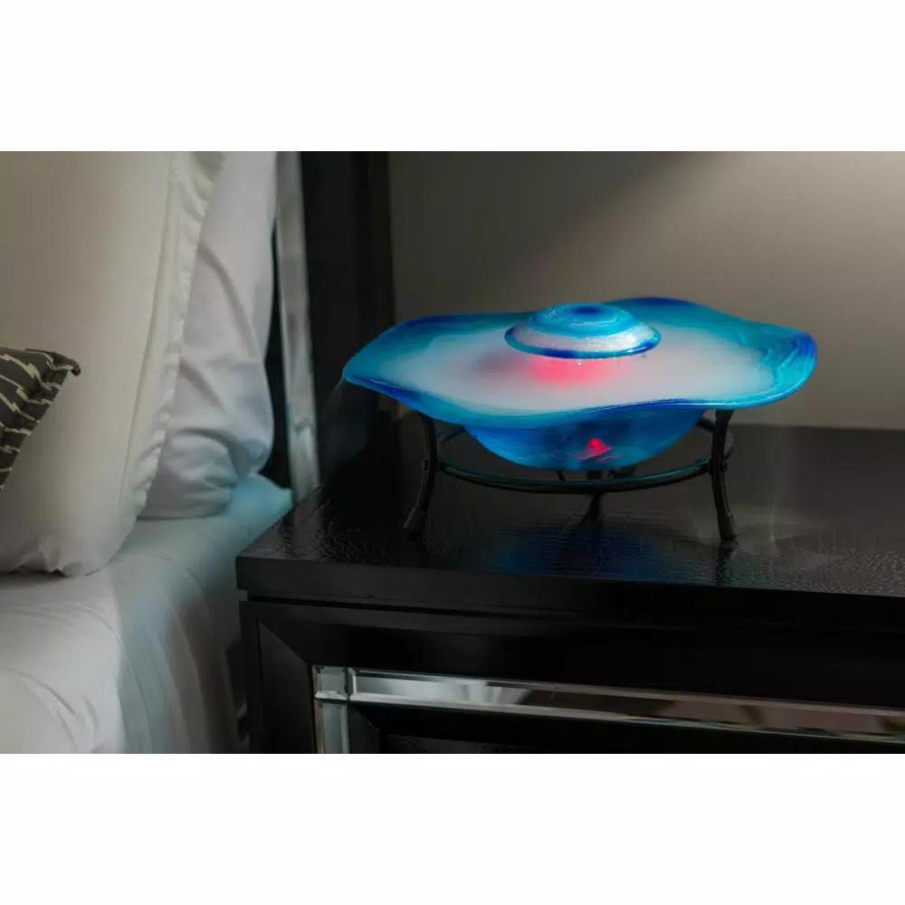 X Brand Canary Mist Fountain and Aromatherapy Oil Diffuser with Inline Control and 12 Color Changing LED Lights