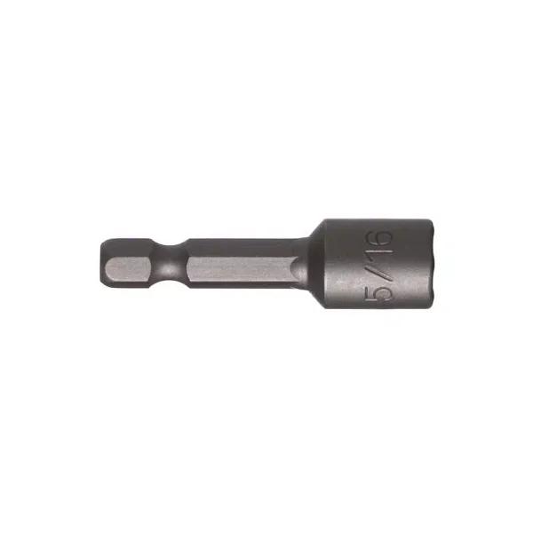 BIG TIMBER 5/16 in. x 1-3/4 in. Magnetic Nut Setter, Hex Drive Steel Bits (50-Pack)