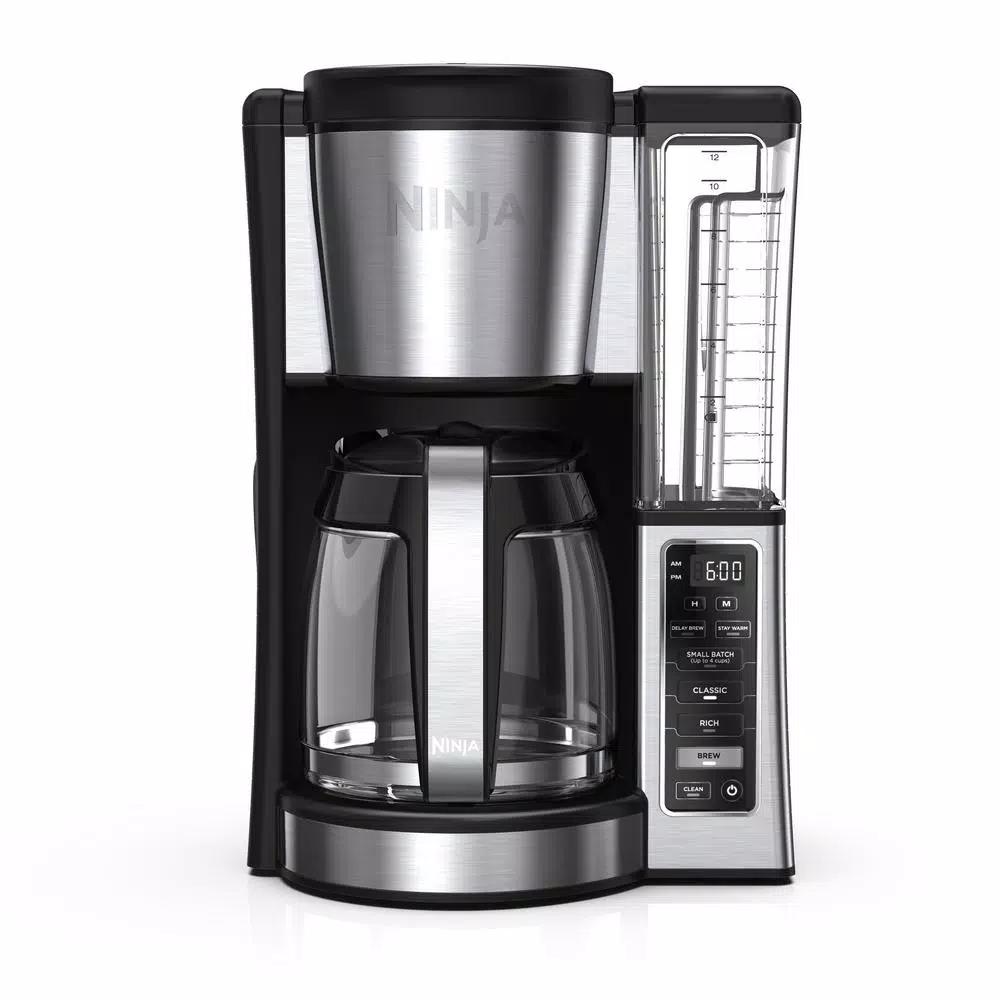 Ninja 12-Cup Programmable Drip Coffee Maker, Black Stainless Steel