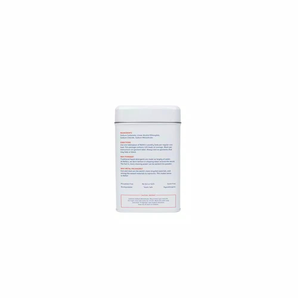 Nellie's Laundry Soda - Highly Concentrated Powder Detergent, 100 Loads, 3.3 lb Tin
