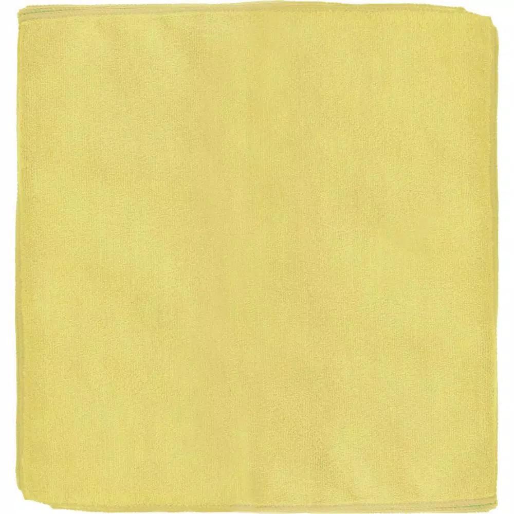 Renown 12-Pack General Purpose Microfiber Cleaning Cloths, 12 in. x 12 in., Yellow