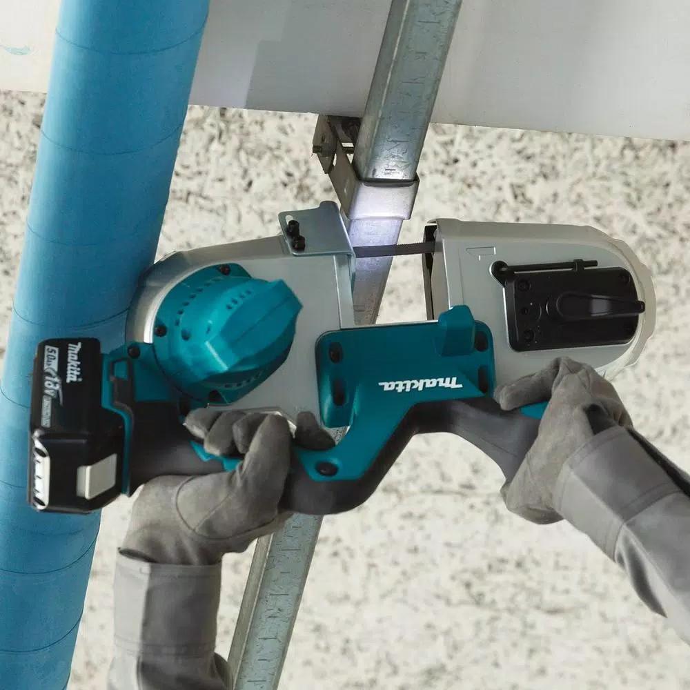 Makita 18V LXT Cordless Compact Band Saw Kit with 5.0 Ah Battery and Charger
