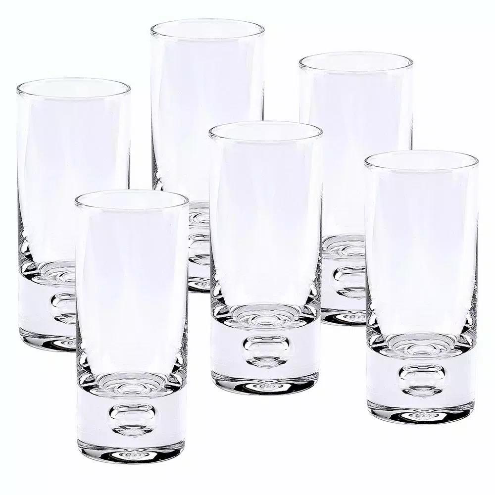 Badash Crystal Galaxy 6-Piece 3 oz. Mouth Blown Lead Free Crystal Shot and Vodka Glass Set