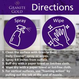 Granite Gold Polish 2-Pack, 24 oz. Spray Bottles for Natural Stone Surfaces thumbnail 7