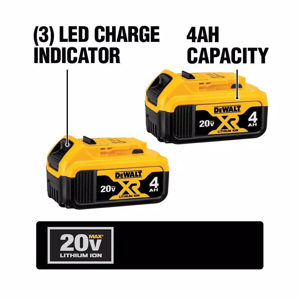 DEWALT 20V MAX Cordless Brushless 1-1/2 in. Variable Speed Die Grinder Kit with (2) 4.0 Ah Batteries & Charger