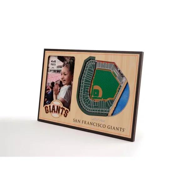 YouTheFan MLB San Francisco Giants 3D StadiumView Oracle Park Replica Picture Frame, 4x6 in.