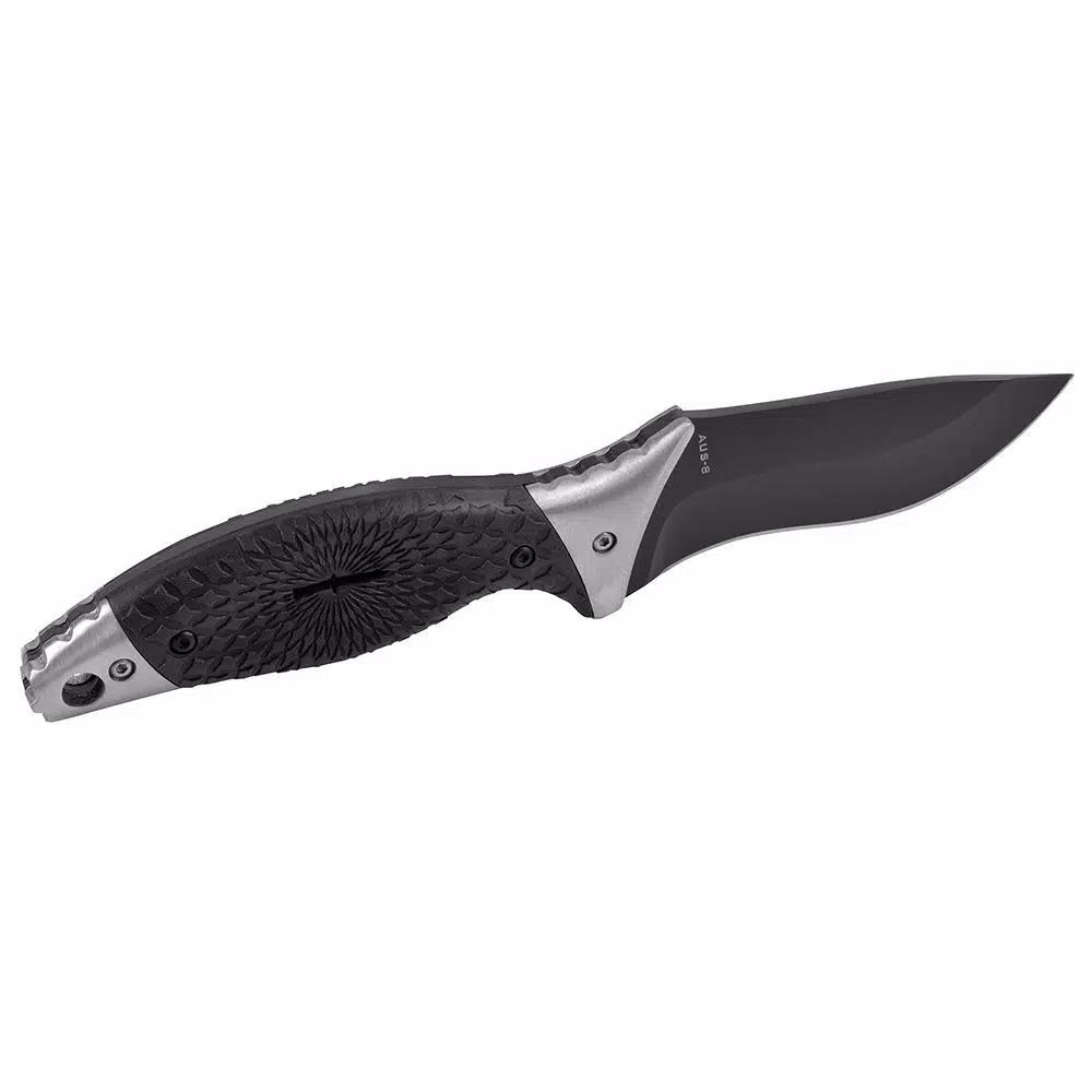 Camillus ST6 4 in. Carbonitride Titanium Drop Point Fixed Blade Knife with Sheath
