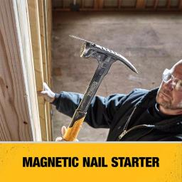 DEWALT 22 oz. Steel Framing Hammer with Rip Claw and Magnetic Nail Starter thumbnail 7