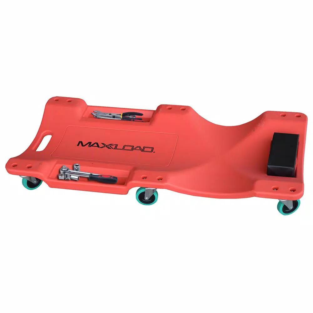 Max Load 40 in. Low Profile Oversized Creeper with Padded Headrest and Tool Storage