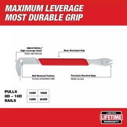 Milwaukee 12 in. Nail Puller with Dimpler and SHOCKSHIELD Grip thumbnail 2