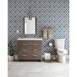 MOEN Genta 4-Piece Chrome Bath Hardware Set - Towel Bar, Hand Towel Bar, Robe Hook & Toilet Paper Holder thumbnail 2