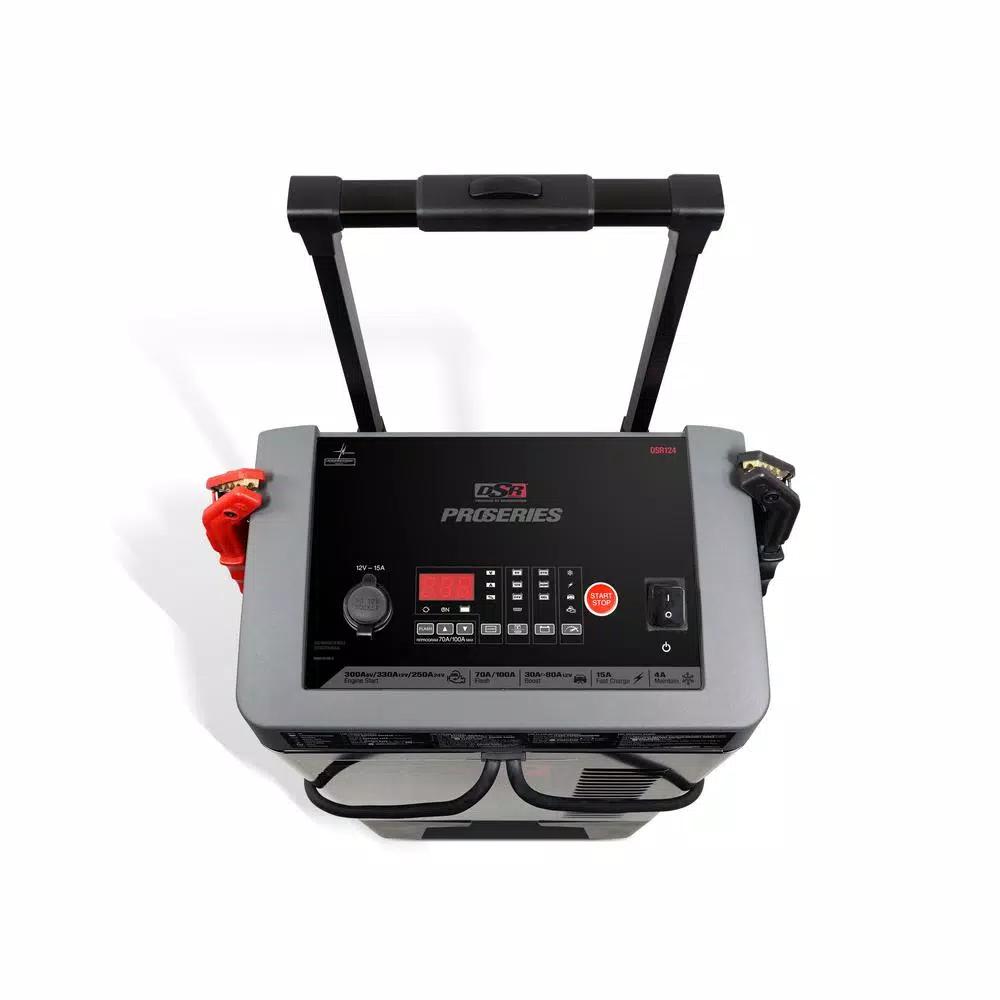 Schumacher ProSeries 300 Amp 6V/12V/24V Heavy-Duty Wheel Charger with Engine Start