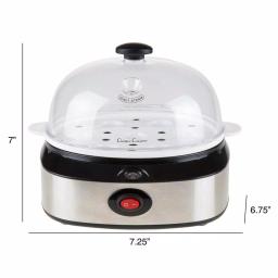 Classic Cuisine 7-Egg Silver Egg Cooker with Automatic Shut-off thumbnail 4