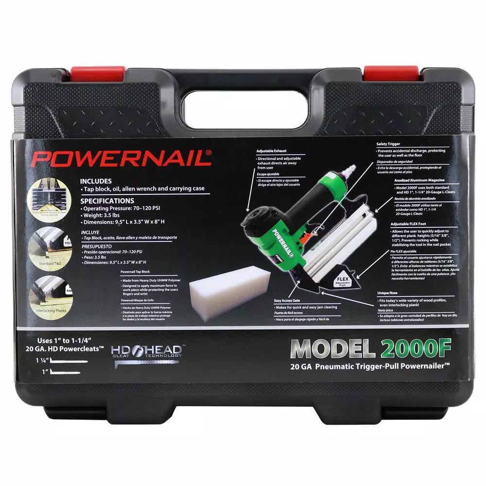 Powernail 20-Gauge Hardwood Flooring Cleat Nailer Kit with Flex Foot