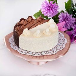 Old Dutch Rose Gold Lily Pad Cake Stand, 12.5 in. Diameter Aluminum Dessert Display thumbnail 2