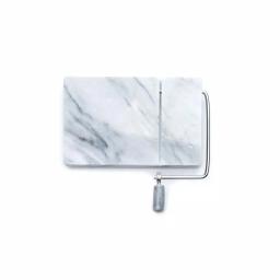 Fox Run White Marble Cheese Slicer Board with Stainless Steel Wire and 2 Replacement Wires thumbnail 2