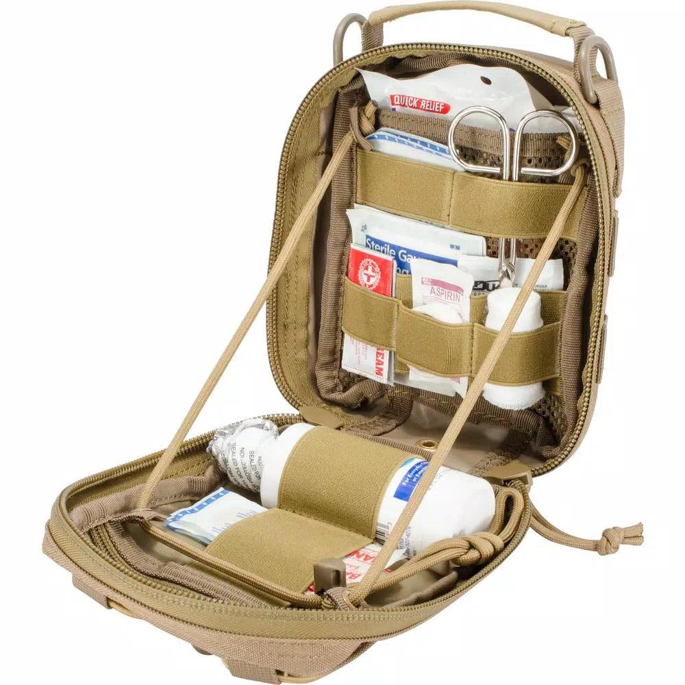 BARSKA CX-900 First Aid Utility Pouch, MOLLE Compatible, Flat Dark Earth