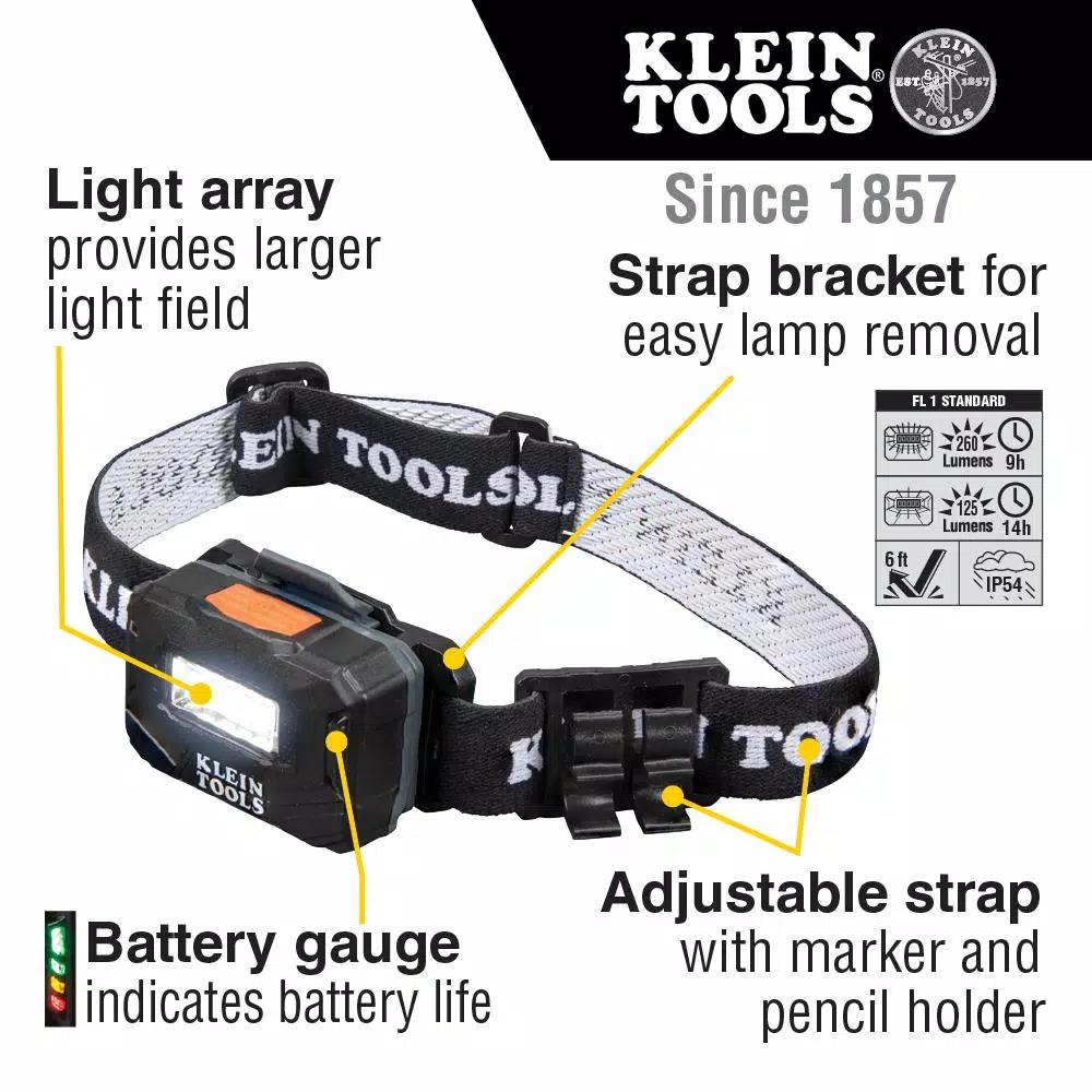 Klein Tools Rechargeable Light Array LED Headlamp with Fabric Strap