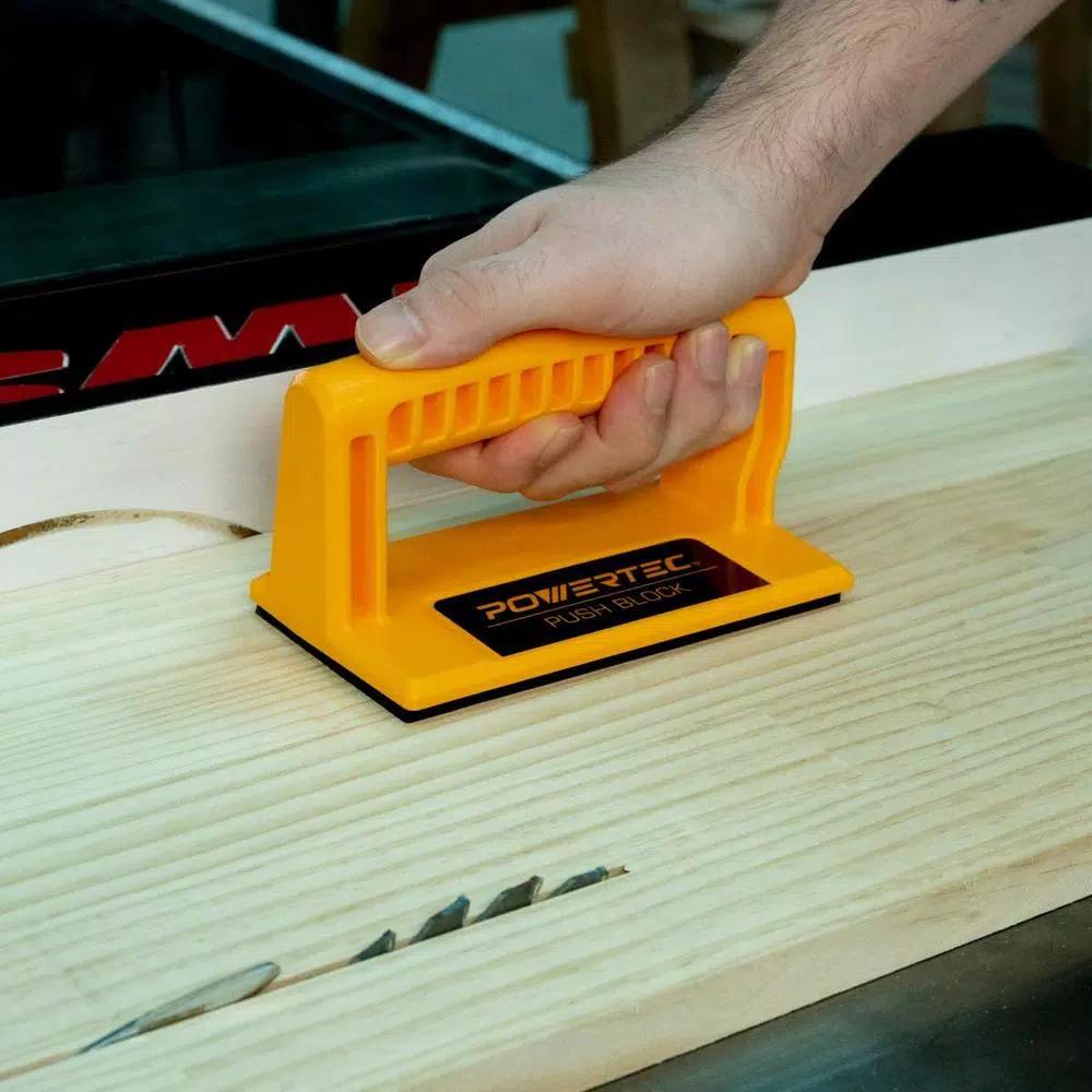 POWERTEC Woodworking Safety Kit - Universal Featherboard, Deluxe Push Blocks and Magnetic Push Stick