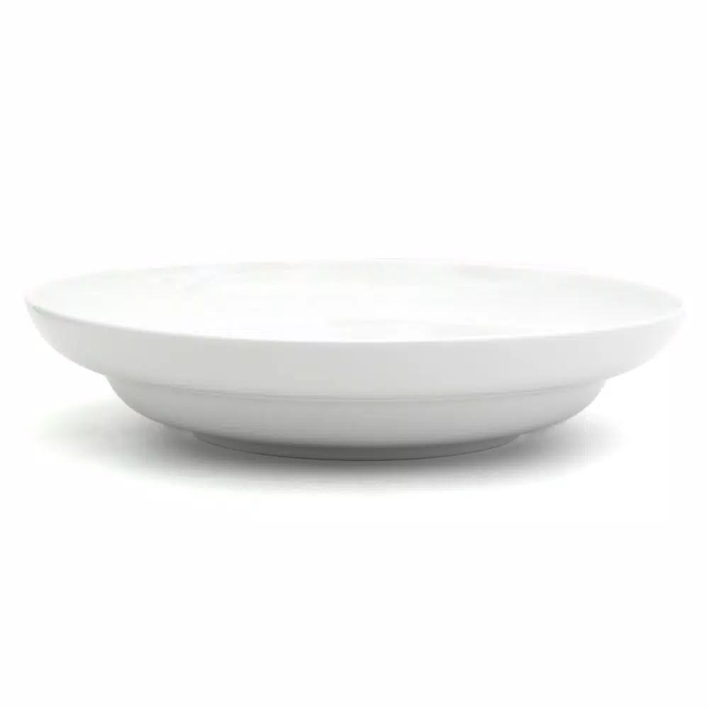 Euro Ceramica White Essential 13 in. Porcelain Serving Bowl