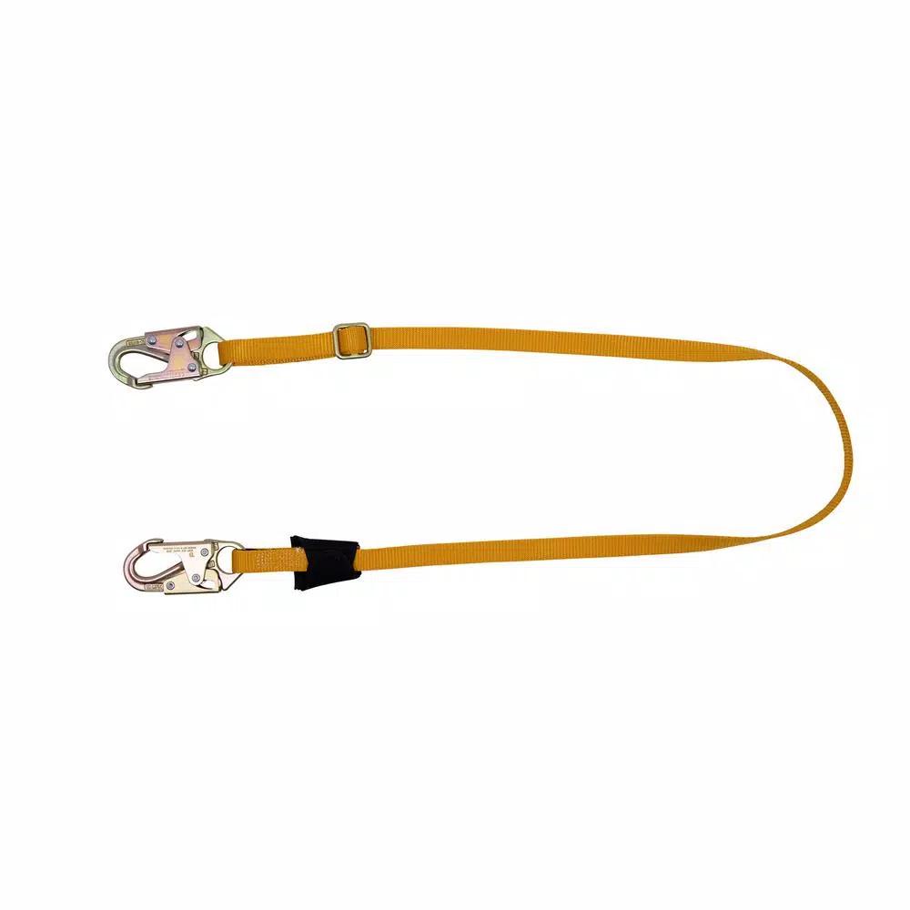 WERNER Upgear 6 ft. Adjustable Web Positioning Lanyard with Double Locking Snap Hooks