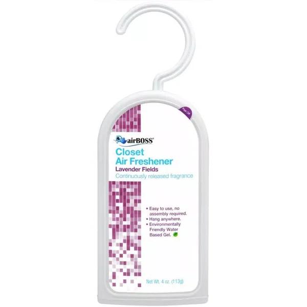 airBOSS Lavender Fields Closet Air Freshener Gel, 4 oz. (6-Pack)