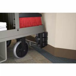 Suncast Commercial Housekeeping Plastic Cleaning Cart with Laundry Bag and Tool Storage thumbnail 4