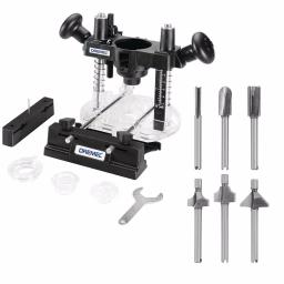 Dremel Plunge Router Attachment with 6-Piece High-Speed Steel Router Bit Set for Woodworking thumbnail 1