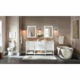 Pfister Venturi 24 in. Single Towel Bar in Spot Defense Brushed Nickel thumbnail 4