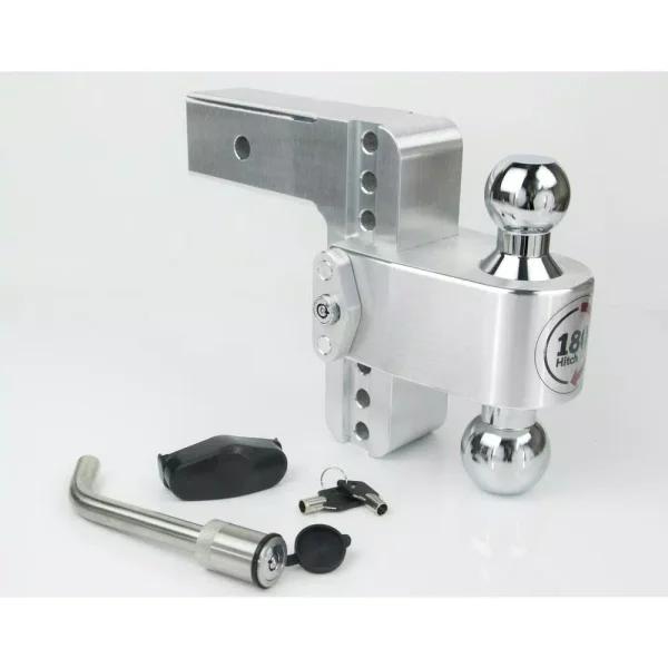 Weigh Safe 180 Hitch by Weigh-Safe Chrome Tow Ball Edition Adjustable Ball Mount