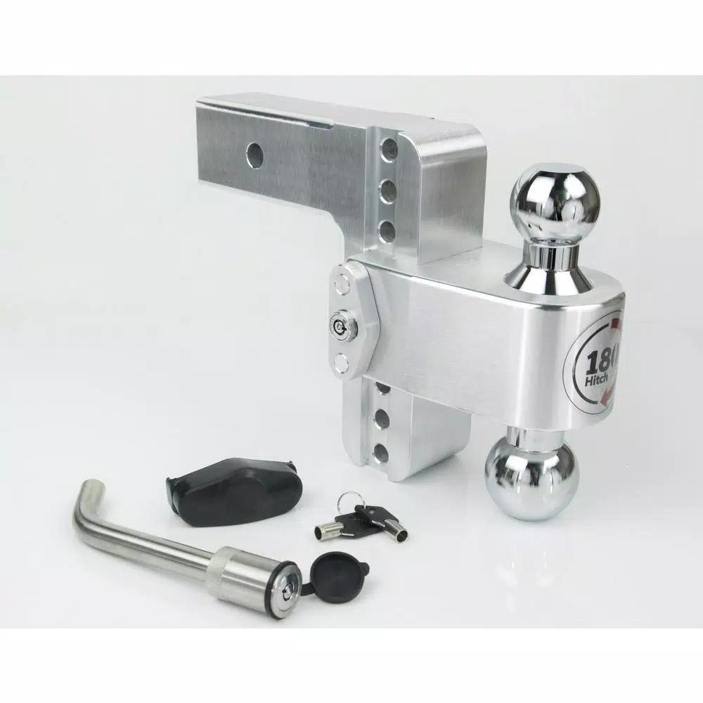 Weigh Safe 180 Hitch by Weigh-Safe Chrome Tow Ball Edition Adjustable Ball Mount