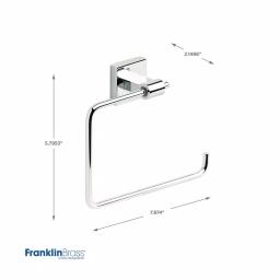 Franklin Brass Maxted 5-Piece Polished Chrome Bath Hardware Accessory Set thumbnail 9