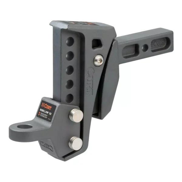 CURT Rebellion XD Adjustable Cushion Hitch Ball Mount with ShockDrop Technology
