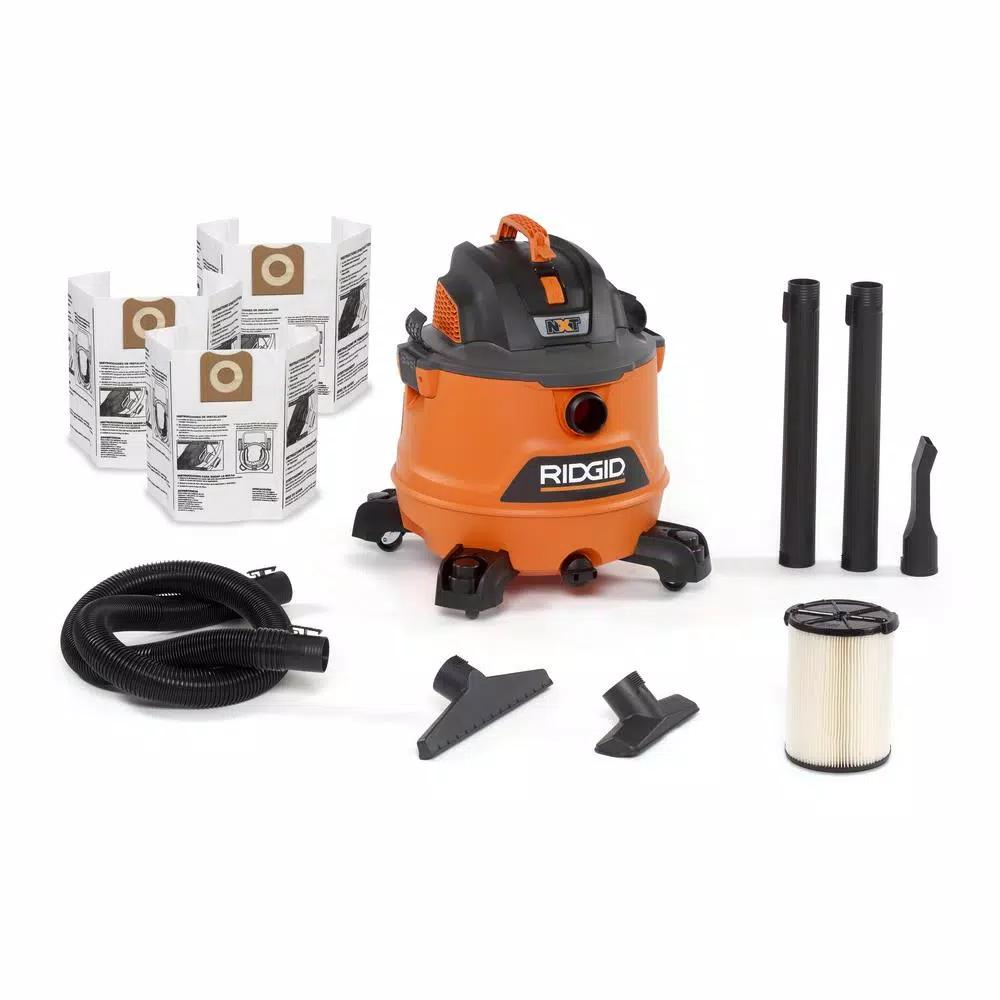 RIDGID 14 Gal. 6.0 Peak HP NXT Wet/Dry Shop Vacuum with 2.5 in. Hose and Accessories