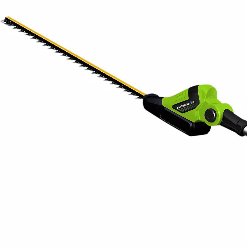 Earthwise 20V Cordless Pole Hedge Trimmer, 20 in. Blade, 2 Ah Battery and Charger Included