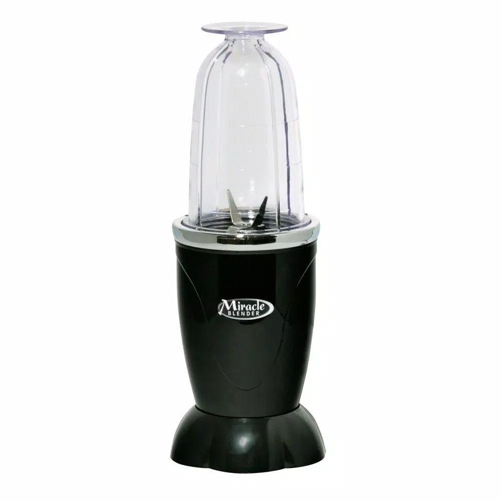 Total Chef Miracle Blender 12-Piece Set, 33 oz. Single Speed Personal Blender, Black