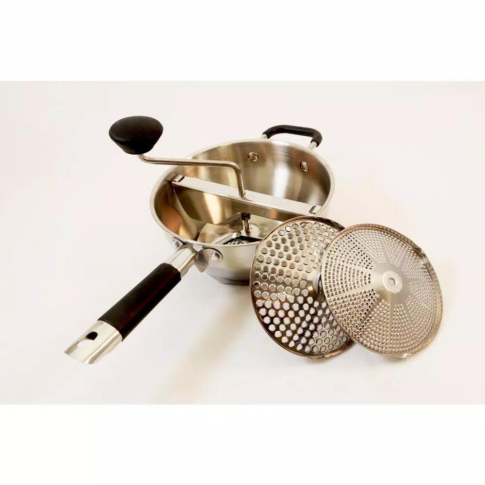 ExcelSteel Stainless Steel Food Mill with 3 Interchangeable Grinding Discs
