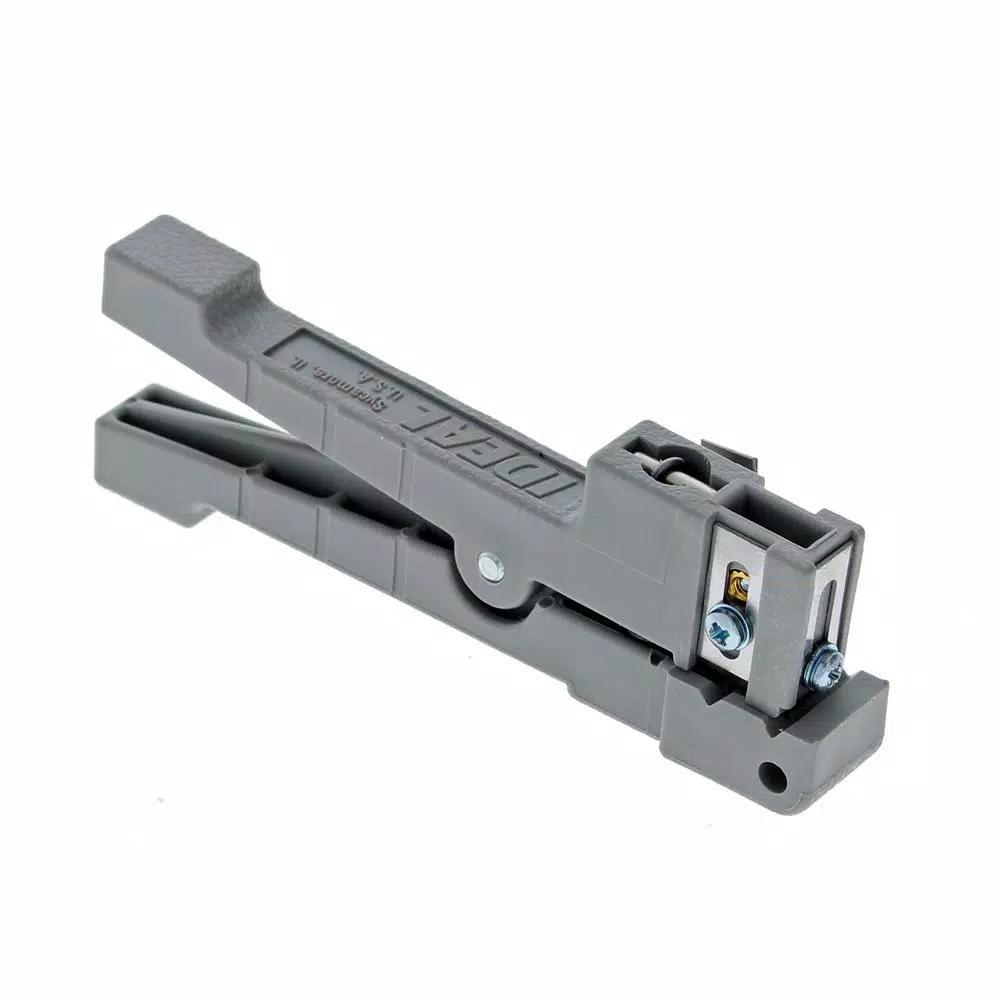 Ideal Adjustable Coax and Fiber Ringer Stripper Tool, Up to 1/8 in.