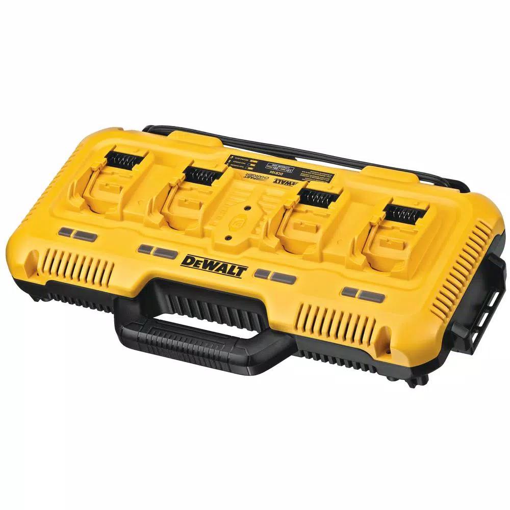 DEWALT 4-Port Rapid Lithium-Ion Battery Charger for 12V, 20V MAX, and FLEXVOLT 60V MAX Batteries