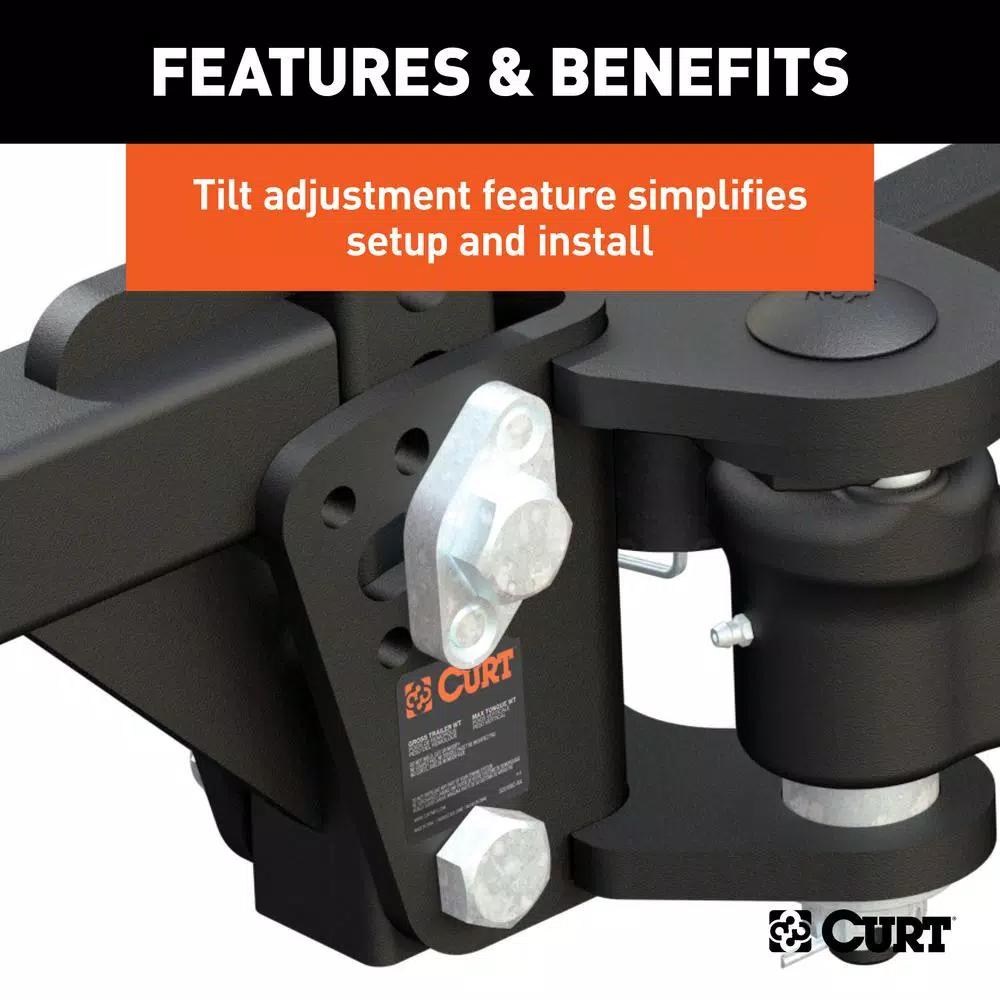 CURT TruTrack Weight Distribution System, 5,000 - 8,000 lbs. Capacity, 35-9/16" Bars
